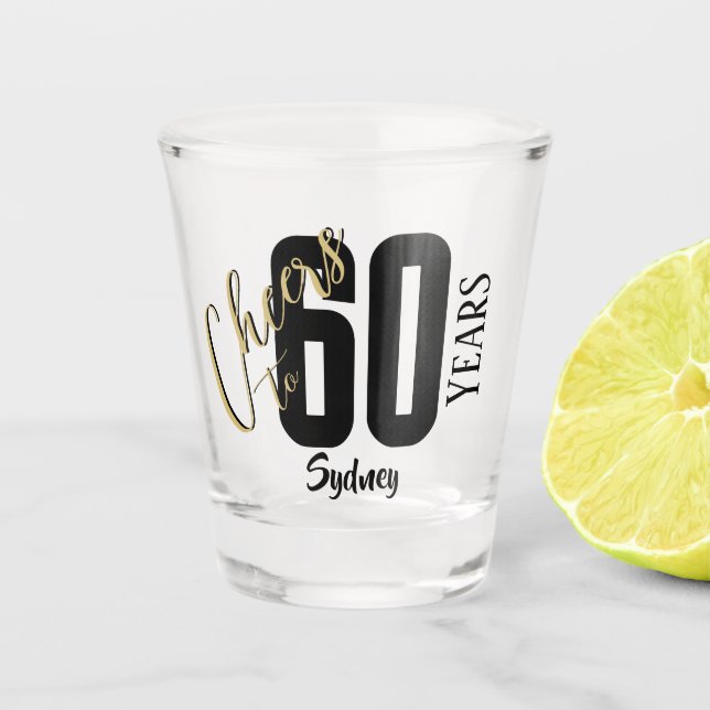 Personalisierte Geburtstagsfeier  Schnapsglas (Vorderseite)