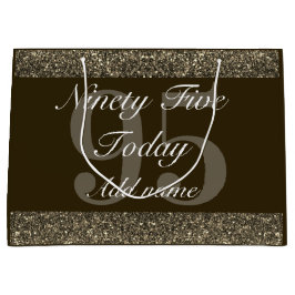 Personalisierte Geburtstagsgeschenk-Tasche 95. Große Geschenktüte