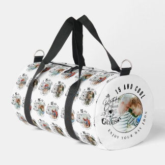 Personalisierte Geburtstagsgeschenke für den Enkel Duffle Bag