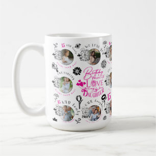 Personalisierte Geburtstagsgeschenke für Töchter Kaffeetasse