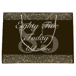 Personalisierte Geburtstagsgeschenktasche 85. Große Geschenktüte