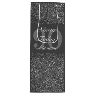 personalisierte Geburtstagsgeschenktasche 90. Geschenktüte Für Weinflaschen