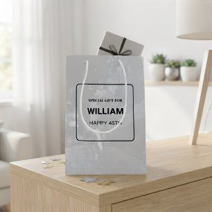 Personalisierte Geburtstagsgeschenktüte für ihn Mittlere Geschenktüte