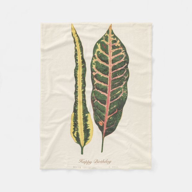 Personalisierte Geburtstagsgrün Geschenk Fleece Le (Vorderseite)