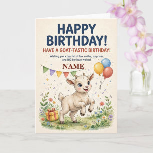 Personalisierte Geburtstagskarte für Kinder mit sü Karte