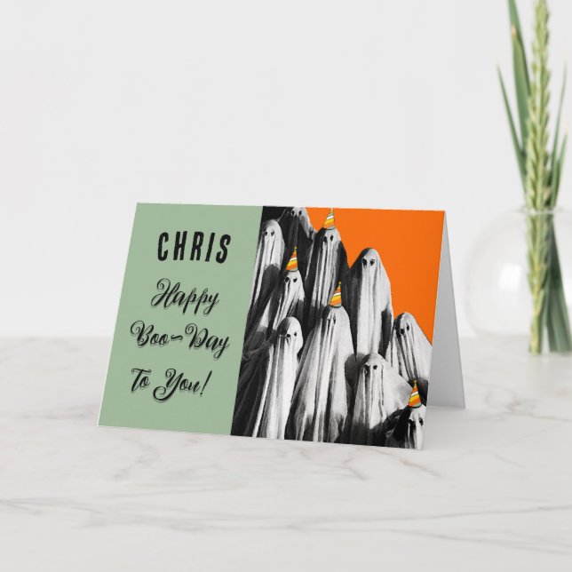 Personalisierte Geburtstagskarte Halloween Karte (Vorderseite)