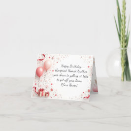 Personalisierte Geburtstagskarte - Individuelle Na Dankeskarte