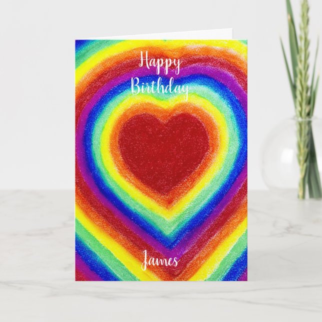 Personalisierte Geburtstagskarte Karte (Vorderseite)