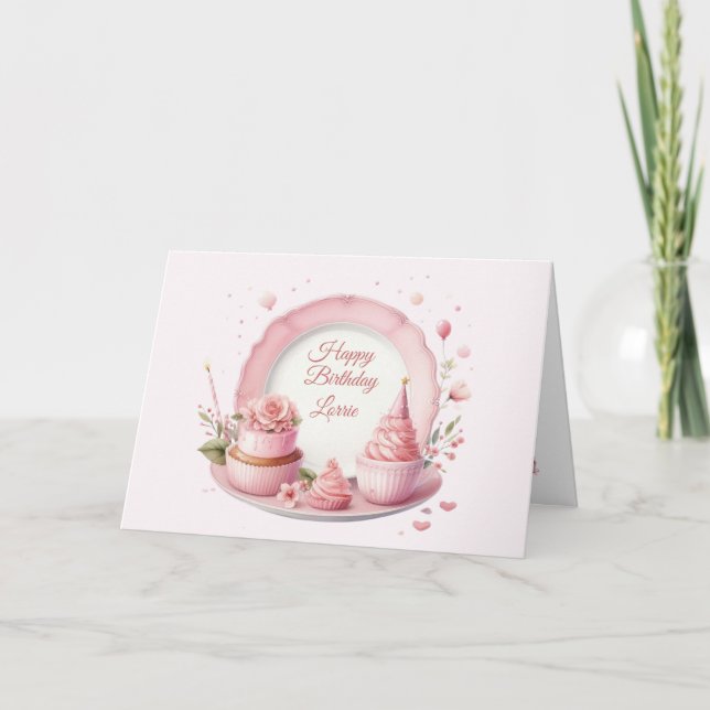 Personalisierte Geburtstagskarte Karte (Vorderseite)