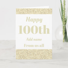 personalisierte Geburtstagskarte von uns allen 100 Karte