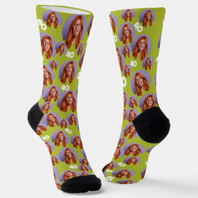 Personalisierte Geburtstagskleidung Socken Funny F (Gewinkelt)