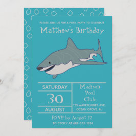 Personalisierte Geburtstagspartei von Great White  Einladung