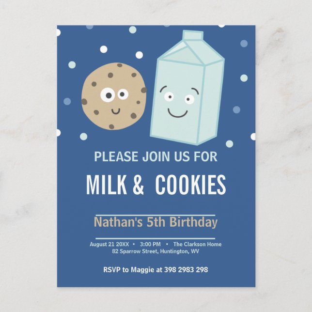 Personalisierte Geburtstagsparty Einladungspostkarte (Vorderseite)