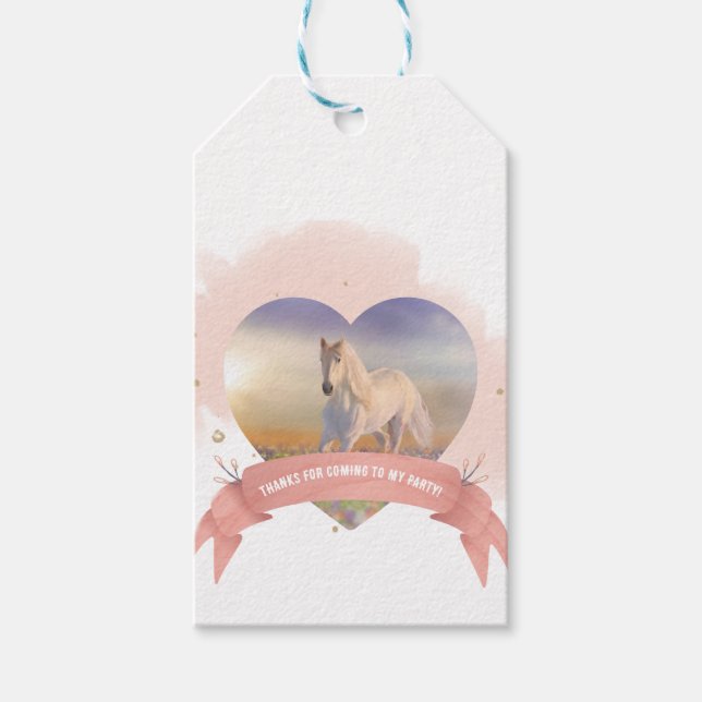 Personalisierte Geburtstagsparty Geschenkanhänger (Vorderseite)