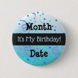 Personalisierte Geburtstagsschaltfläche Button