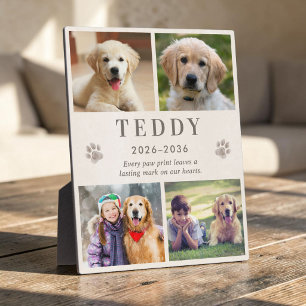 Personalisierte Gedenk-Foto-Collage-Plakette für H Fotoplatte