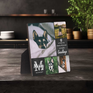 Personalisierte Gedenkcollage für Haustiere mit Fo Fotoplatte