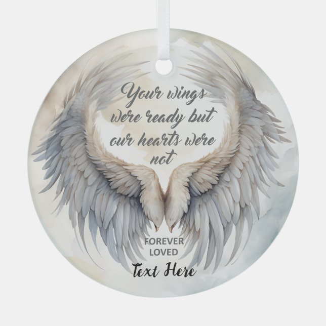 Personalisierte Gedenkstätte Ornament Aus Glas (Vorderseite)