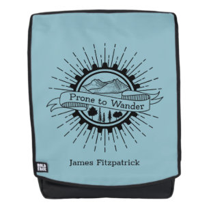 Personalisierte Gefahr für Wander-Reisende Rucksack