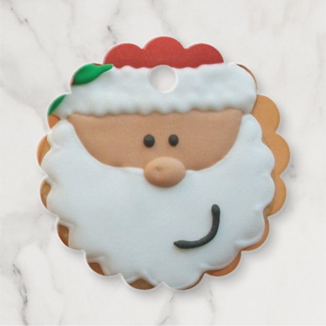 Personalisierte Gefälligkeitsmarken - Santa Geschenkanhänger (Vorderseite)
