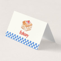 Personalisierte gefaltete Bäckerei-Visitenkarte