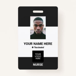 Personalisierte geimpfte ID Anti-Vax-Abzeichen Ausweis