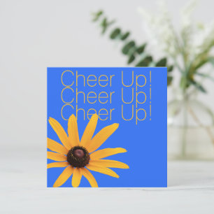 Personalisierte gelbe Blume Blaue Keule nach oben