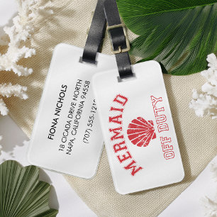 Personalisierte Gepäckmarke Schwarz/Weiß Gepäckanhänger