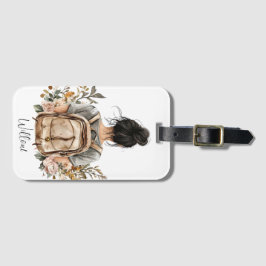 Personalisierte Gepäckmarke - Schwarze Frau Gepäckanhänger