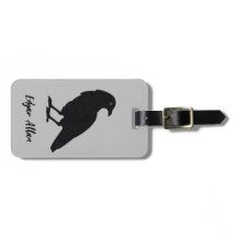 Personalisierte Gepäckmarke Silber und Schwarz | R