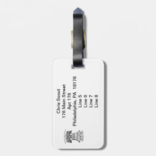 Personalisierte Gepäckmarke Stil A - 176 Gepäckanhänger