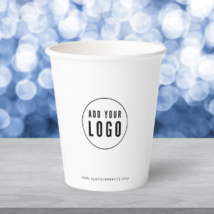 Personalisierte Geschäftslogo-Moderne Minimalistis Pappbecher
