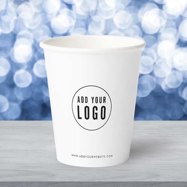 Personalisierte Geschäftslogo-Moderne Minimalistis Pappbecher (Von Creator hochgeladen)