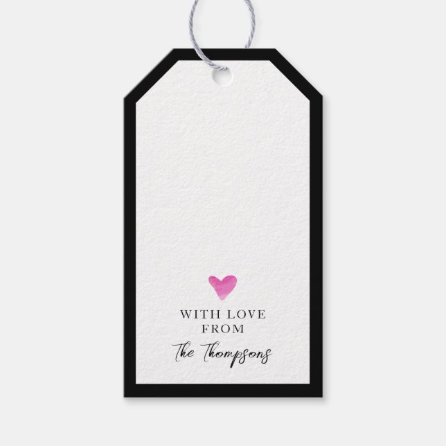 Personalisierte Geschenkartikel Handgezeichnetes W Geschenkanhänger (Vorderseite)