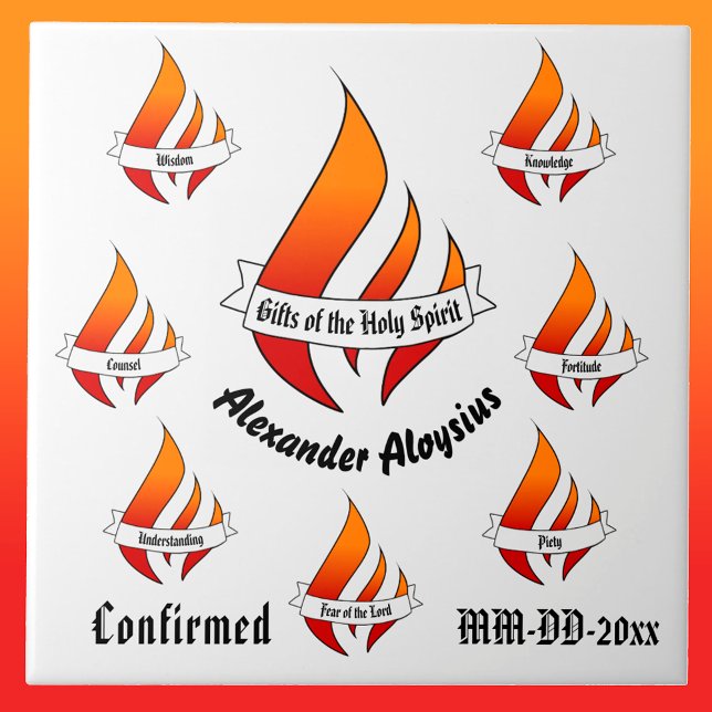 Personalisierte Geschenke der Heiligen Geistbestät Fliese (Von Creator hochgeladen)