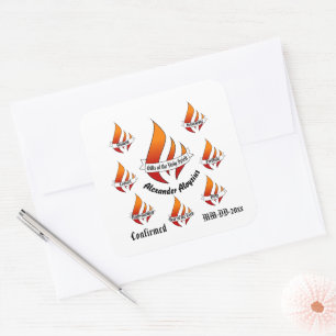 Personalisierte Geschenke der Heiligen Geistbestät Quadratischer Aufkleber