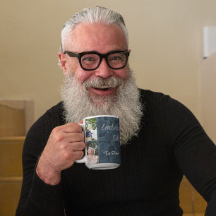 Personalisierte Geschenke für ältere Eltern grün Tasse