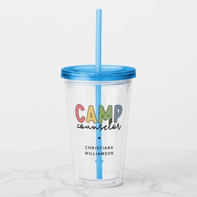 Personalisierte Geschenke für Camp-Berater Acryltrinkbecher (Vorderseite)