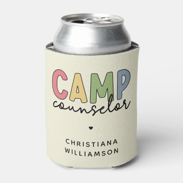 Personalisierte Geschenke für Camp-Berater Dosenkühler (Kanne Vorderseite)