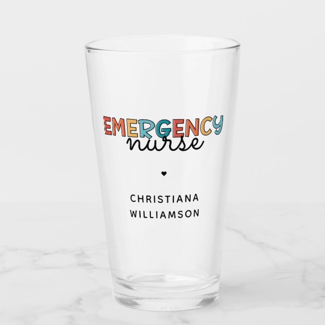 Personalisierte Geschenke für die Krankenversicher Glas (Vorderseite)