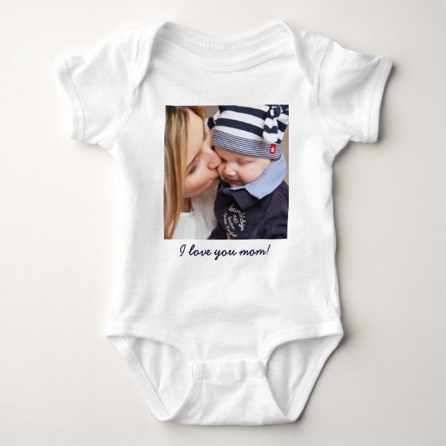 Personalisierte Geschenke für die Mama Fügen Sie I Baby Strampler (Vorderseite)
