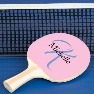 Personalisierte Geschenke für Frauen - Monogramm R Tischtennis Schläger