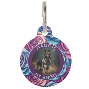 Personalisierte Geschenke für Haustiere Rose Flora Haustiermarke
