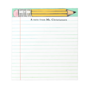 Personalisierte Geschenke für Lehrer Notizblock
