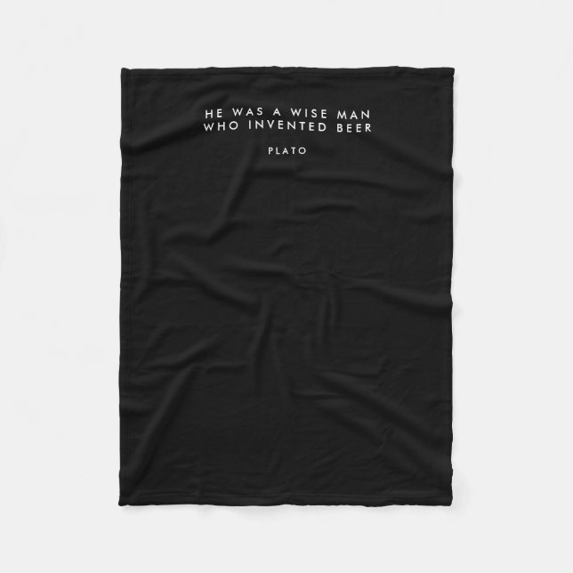 Personalisierte Geschenke für Männer aus Vliesstof Fleecedecke (Vorderseite)