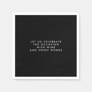 Personalisierte Geschenke für Männer, schwarz Papi Serviette