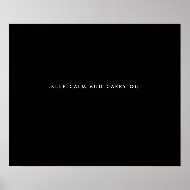 Personalisierte Geschenke für Männer schwarzes Zit Poster (Vorne)