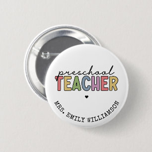 Personalisierte Geschenke für Vorschullehrer Button