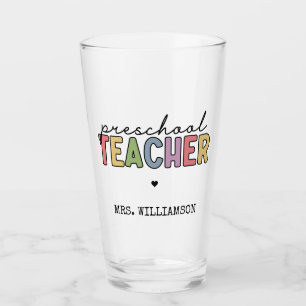 Personalisierte Geschenke für Vorschullehrer Glas