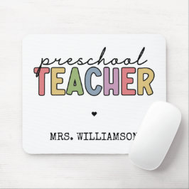 Personalisierte Geschenke für Vorschullehrer Mousepad